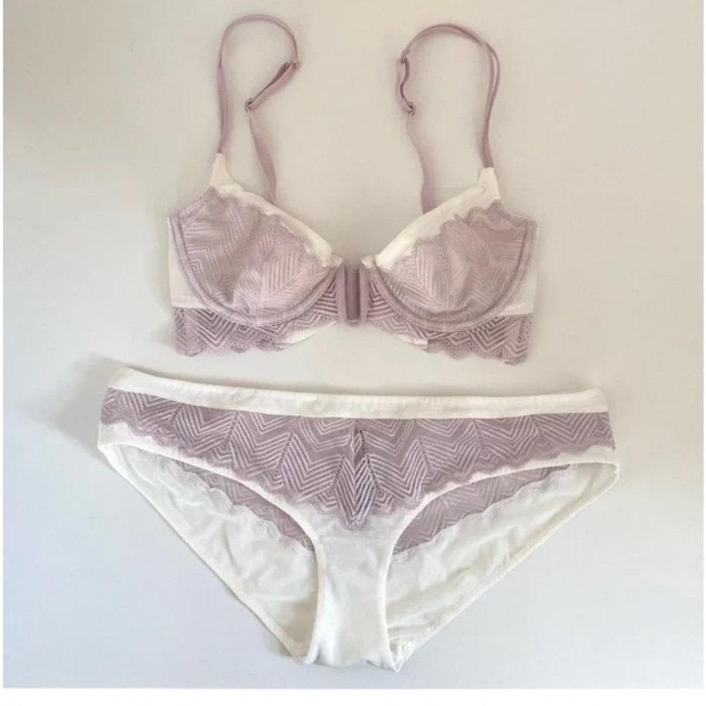 Free People heartbeats bra bralette underwire lingerie set panties
